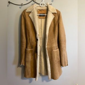 Shearling Leather Coat